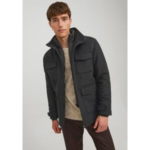 Jack & Jones Langjacke »BLAPARKER WOOL FIELD JKT« schwarz  L