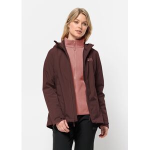 Jack Wolfskin 3-in-1-Funktionsjacke »MOONRISE 3IN1 JKT W«, (2 teilig), mit... dark-maroon  L (42/44)