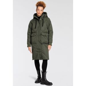 Polarino Daunenmantel, im Oversize-Fit, wasserabweisend, atmungsaktiv &... Dark green  46