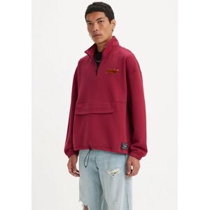 Levi's® Sweatshirt »RLXD GRAPHIC 1/4 ZIP«, mit altenglischem Logo auf der Brust reds  M