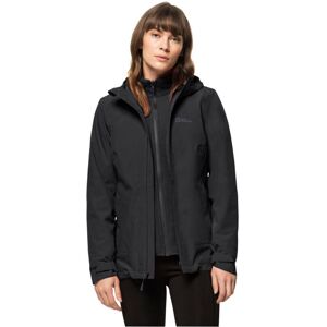 Jack Wolfskin 3-in-1-Funktionsjacke »MOONRISE 3IN1 JKT W«, mit Kapuze, mit... schwarz  L