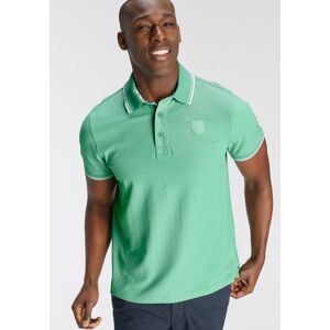DELMAO Poloshirt, mit modischem Brustlabel - NEUE MARKE! grün Größe S (44/46)
