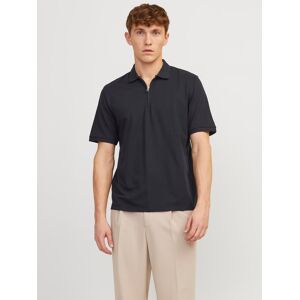 Jack & Jones Poloshirt »JJEMAC ZIP SS POLO SN« dark navy Größe S