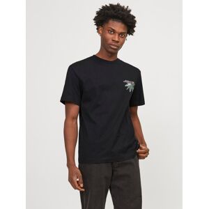 Jack & Jones T-Shirt »JORTAMPA BACK TEE SS CREW NECK SN« black Größe M