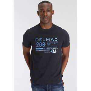 DELMAO T-Shirt, mit leicht glänzendem Brustprint-NEUE MARKE! dunkelblau Größe M (48/50)