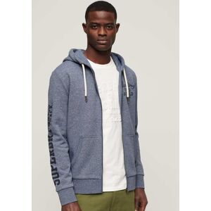 Superdry Kapuzensweatjacke »ATHLETIC COLL GRAPHIC ZIPHOOD« Tois Blue Grit Größe XXL