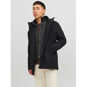 Jack & Jones Langjacke »JJEDUNHAM WOOL JACKET SN« Black Größe L