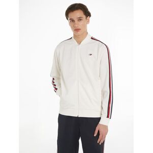 Tommy Hilfiger Sport Sweatjacke »TRIM TAPE BASEBALL COLLAR« Ancient White Größe S