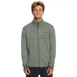 Quiksilver - Fleecejacke Ohne Kapuze, Steep Point Full Zip Through, S, Grün