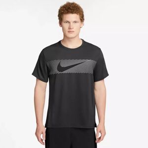 Nike - T-Shirt, Rundhals, Kurzarm, M Nk Flash Miler Top, S, Black