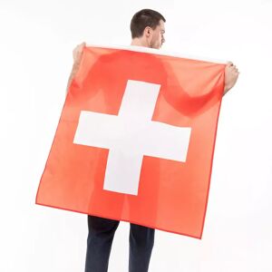 Manor Sport - Flagge 90x 60 Cm, Schweiz, 100x100cm, Rot