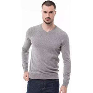 Manor Man - Pullover, Classic Fit, Langarm, Für Herren, Grau Melange, Größe L