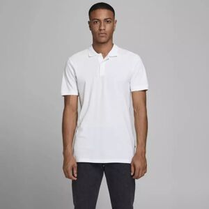 Jack & Jones - Poloshirt, Body Fit, Kurzarm, Für Herren, Weiss, Größe M