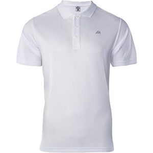 martes Mens Poloshirt Nodim, Kurzarm, 100% Polyester, Sport Polohemd, Schnelltrocknend und Ultraleicht Polo Shirt, White/Reflective, XL