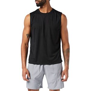 MEETYOO Herren Tank Top Achselshirts Sport Ärmelloses Shirt Unterhemd Fitness Sleeveless Für Running Jogging Gym Vest, Schwarz, L EU