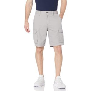 Amazon Essentials Herren Cargo-Shorts mit klassischer Schnitt (erhältlich in Big & Tall), Hellgrau, 36W
