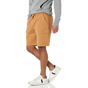 Amazon Essentials Herren Fleece-Cargo-Shorts, Hellbraun, M