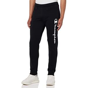 Champion Herren Legacy Authentic Pants Powerblend Terry Logo Rib Cuff Trainingshose, Schwarz, 56