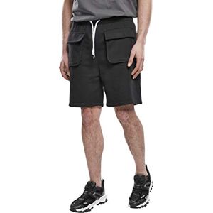 Urban Classics Herren TB3668-Big Pocket Terry Sweat Shorts, Black, XL