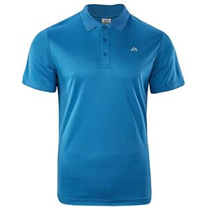 martes Mens Poloshirt Nodim, Kurzarm, 100% Polyester, Sport Polohemd, Schnelltrocknend und Ultraleicht Polo Shirt, French Blue/Reflective, L