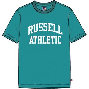 RUSSELL ATHLETIC E36001-L6-146 Iconic S/S Crewneck Tee Shirt T-Shirt Herren Lake Blue Größe M