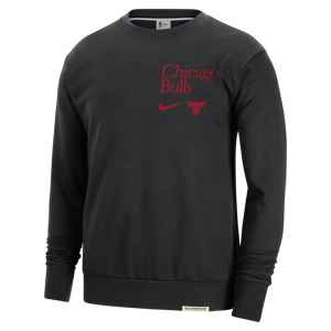 Chicago Bulls Standard Issue Nike Dri-FIT-NBA-Sweatshirt mit Rundhalsausschnitt für Herren - Schwarz - XL