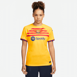 FC Barcelona 2023/24 Stadium FourthNike Dri-FIT-Fußballtrikot für Damen - Gelb - M (EU 40-42)