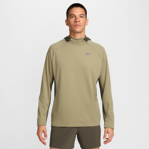 Nike TrailDri-FIT-UV-Lauf-Longsleeve mit Kapuze für Herren - Braun - XXL