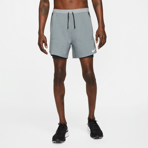 Nike Stride Dri-FIT Hybrid-Laufshorts für Herren (ca. 12,5 cm) - Grau - M
