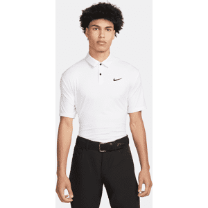 Nike Dri-FIT Tour einfarbiges Golf-Poloshirt für Herren - Weiß - L