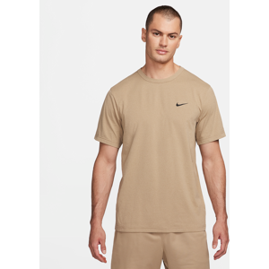 Nike Hyverse vielseitiges Nike Dri-FIT UV Kurzarm-Oberteil für Herren - Braun - M