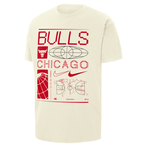 Nike Chicago Bulls Max90 NBA-T-Shirt für Herren - Weiß - XL