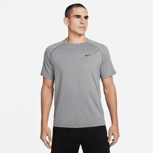 Nike ReadyNike Dri-FIT Kurzarm-Fitness-Oberteil für Herren - Grau - L