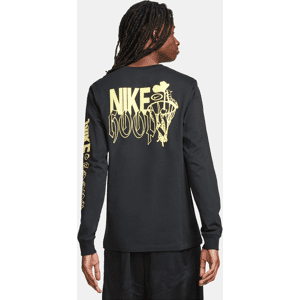 Nike Longsleeve-Fitness-T-Shirt für Herren - Schwarz - S