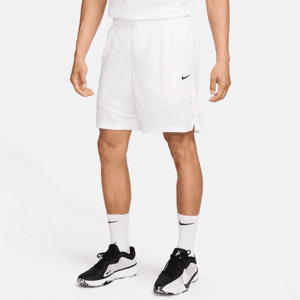 Nike Icon Dri-FIT Basketballshorts für Herren (ca. 20,5 cm) - Weiß - 3XL