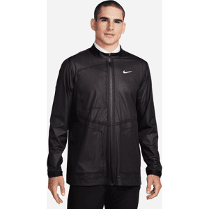 Nike Storm-FIT ADV Herren-Golfjacke mit durchgehendem Reißverschluss - Schwarz - XL