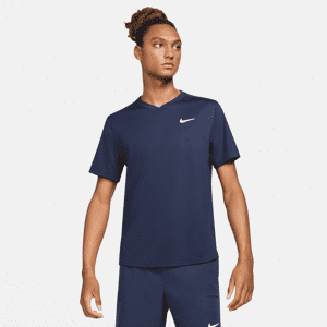 NikeCourt Dri-FIT Victory Herren-Tennisoberteil - Blau - XS