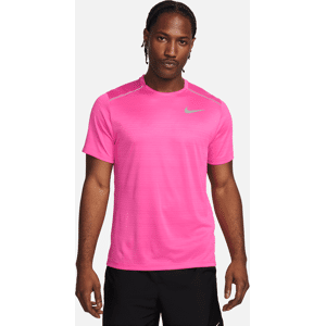 Nike MilerKurzarm-Laufoberteil für Herren - Pink - M