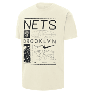 Nike Brooklyn Nets Max90 NBA-T-Shirt für Herren - Weiß - XL