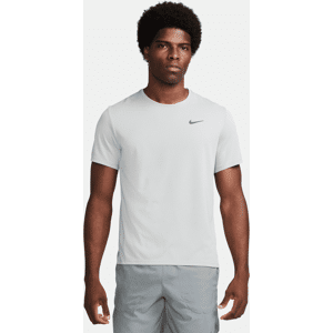 Nike Miler Nike Dri-FIT UV Kurzarm-Laufoberteil für Herren - Grau - L