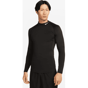 Nike Pro Dri-FIT Fitness-Longsleeve mit Stehkragen für Herren - Schwarz - XL