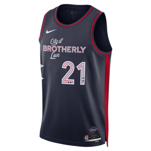 Joel Embiid Philadelphia 76ers City Edition 2023/24 Nike Dri-FIT NBA Swingman Herrentrikot - Blau - M