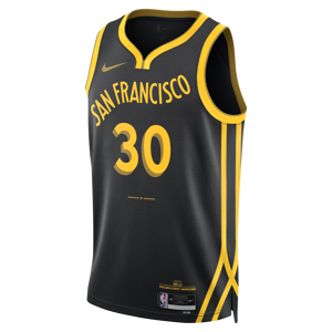 Stephen Curry Golden State Warriors City Edition 2023/24Nike Dri-FIT NBA Swingman Trikot für Herren - Schwarz - XS