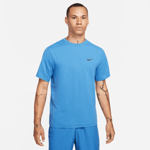 Nike Hyverse vielseitiges Nike Dri-FIT UV Kurzarm-Oberteil für Herren - Blau - XL