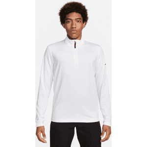 Nike Victory Dri-FIT Golfoberteil mit Halbreißverschluss für Herren - Weiß - S