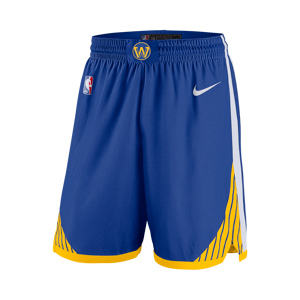 Golden State Warriors Icon Edition Nike NBA Swingman Shorts für Herren - Blau - XXL
