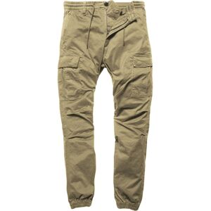 Vintage Industries Vince Cargo Jogger Hose 34 Grün Braun