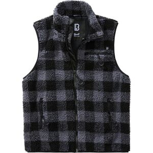 Brandit Teddyfleece Weste M Schwarz Grau