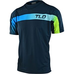 Troy Lee Designs Skyline Jet Fuel Kurzarm Fahrrad Jersey L Weiss Blau