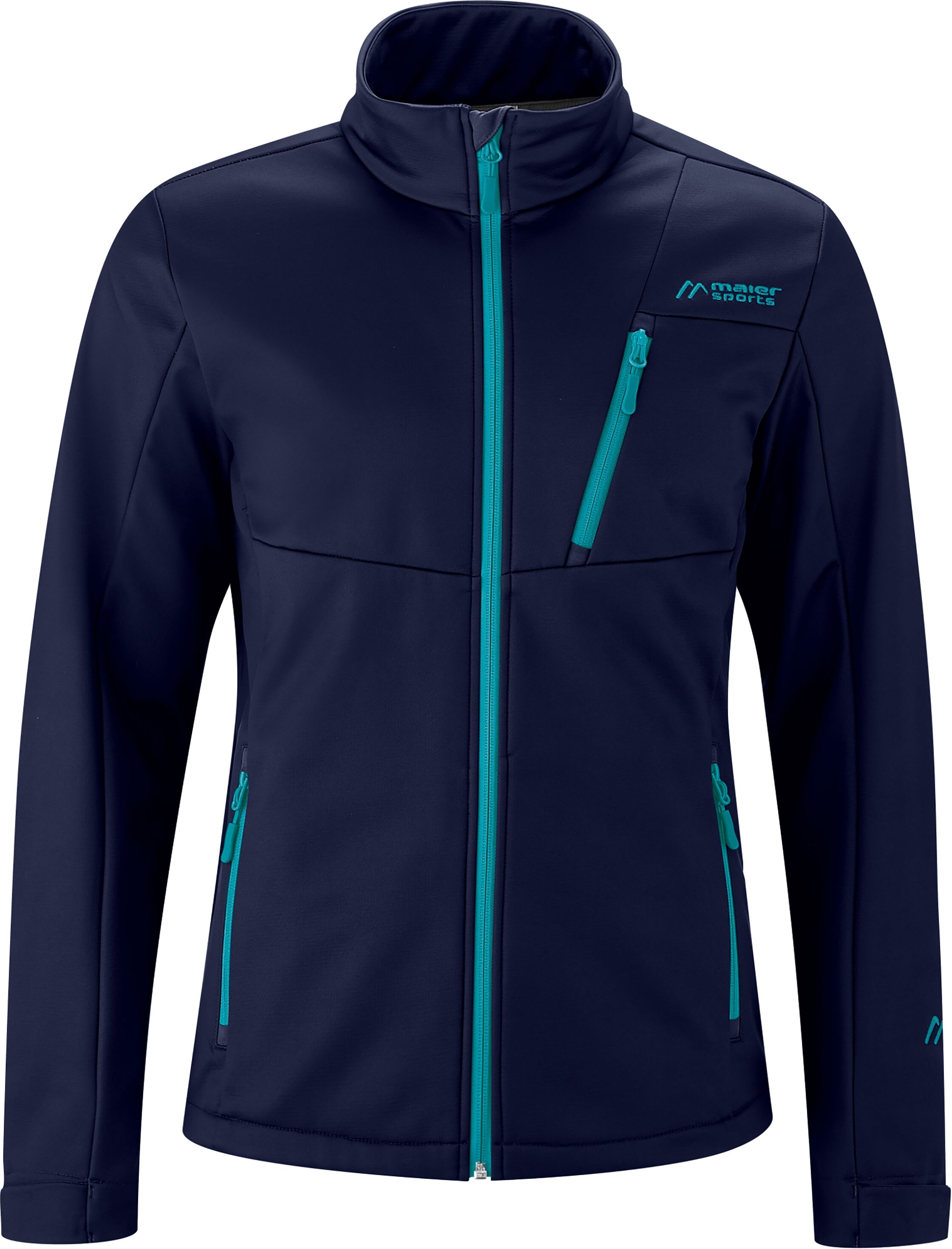 Maier Sports Softshelljacke »Luano«, Modische Softshelljacke für kalte Tage blau  46 48 50 52 54 56 58 60